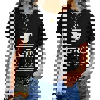 EMc2 Means Energy Milk X Coffee2 レディースTシャツ - Kawaiitshirt