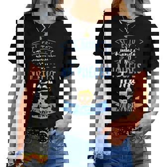 I Estoy Embarazada Y No Tocar Mi Barriga Futura Madre In Mangas Camiseta de mujer - Regaloses