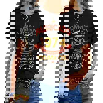 Fabricado En 1974 Regalo 47 Años Cumpleaños Hombre Camiseta de mujer - Regaloses