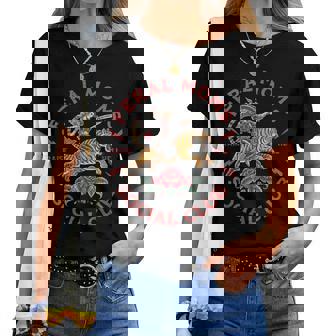 Feral Moms Raise Hell Social Club Tiger Happy Mother's Day Women T-shirt | Mazezy