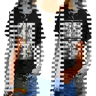 Horse Wearing Sunglasses Photobooth Selfie Farm Animal Women T-shirt | Mazezy