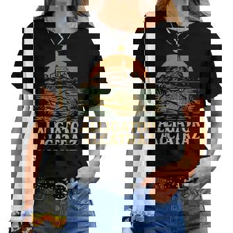 Meme Florida Everglades Alligator Alcatraz Women T-shirt | Mazezy
