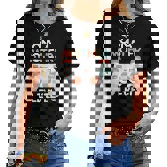 Gamer Mom Gaming On A Mother Level Up Game Women T-shirt | Mazezy