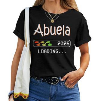 Futura Abuela 2026 Loading Bebé Nieto Ascendida A Abuela Camiseta de mujer - Regaloses