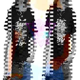 Girls Just Wanna Have Fun 1980S Eighties Costume Party レディースTシャツ - Kawaiitshirt