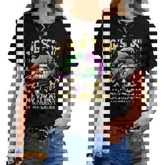 Girls Trip New Orleans In My Mardi Gras Era リップ 楽しいノベルティ レディースTシャツ - Kawaiitshirt