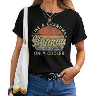 Glamma Like A Grandma Only Cooler Mother's Day Glamma Women T-shirt - Thegiftio UK