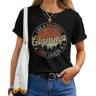 Glamma Like A Grandma Only Cooler Retro Mother's Day Women T-shirt - Thegiftio UK