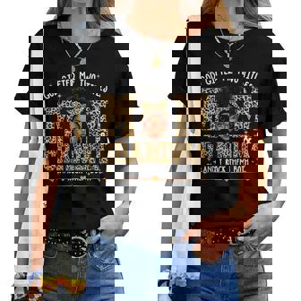 Goded Me Two Titles Mom Grandma Melanin Leopard Afro Women T-shirt | Mazezy