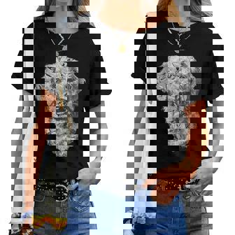 Golden Retriever Face Cute Dog Lover Hombres Es Negro Blanco Camiseta de mujer - Regaloses