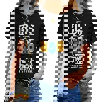 Golf And Beer That's Why I'm Here ゴルフ ビールを飲む人 レディースTシャツ - Kawaiitshirt