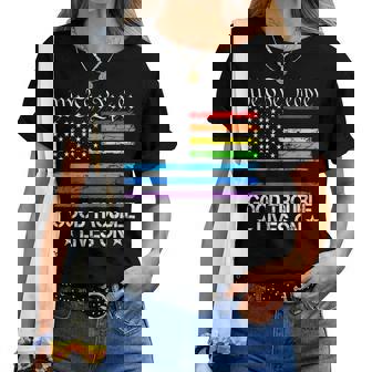 Good Necessary Trouble Lives On Rainbow Usa Flag Resistance Women T-shirt | Mazezy
