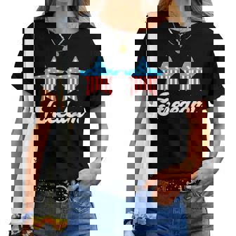 Groovy Freedom 4Th Of July Matching Couples Women T-shirt | Mazezy
