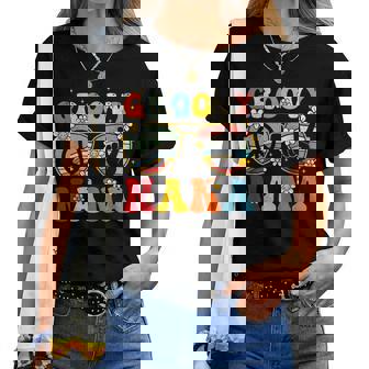 Groovy Nana Retro Matching Family 70S Grandma Women T-shirt - Thegiftio UK
