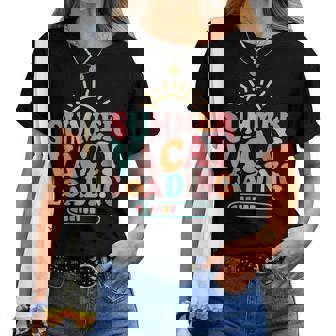Groovy Summer Vacay Loading Teacher Week Last Day Of School Women T-shirt | Mazezy