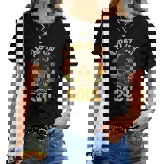 Groovyoul リバイバル レトロ ヴィンテージ 70年代 ファンク アフロ ソウル レディースTシャツ - Kawaiitshirt