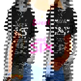 Happy 6Th Birthdayweetassy Andix Girls 6歳 レディースTシャツ - Kawaiitshirt