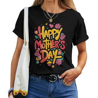 Happy Mother's Day Floral For Mom And Grandma Women T-shirt - Thegiftio UK