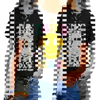 Hello Third Grade Smile Face Back To School Girls 3Rd Grade Women T-shirt | Mazezy