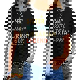 Hermana Bibliotecaria Leyenda Camiseta de mujer - Regaloses