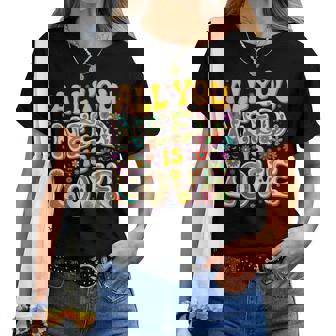 Hippie Flower Power Bohème Peace Love Retro Années 60 70 T-shirt femme - Cadeauxyz