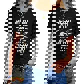Homme Meilleur Pilote Et Papa Avion Pilote Homme Cadeau T-shirt femme - Cadeauxyz