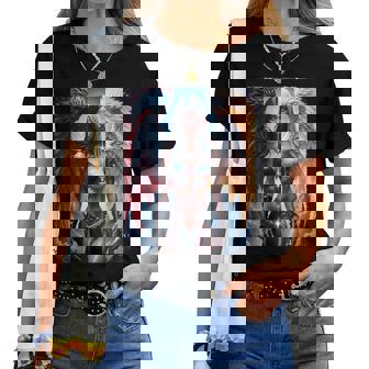 Hot Girl On 男性用 ハーフエンジェル&ハーフデーモンガール レディースTシャツ - Kawaiitshirt