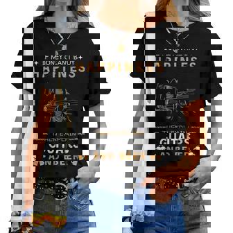 Humoristique Avec Inscription Guitar Beer Happiness T-shirt femme - Cadeauxyz