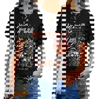 Il Mio Giocatore Di Basket Preferito Mi Chiama La Festa Della Mamma Maglietta da donna - Novitaregali