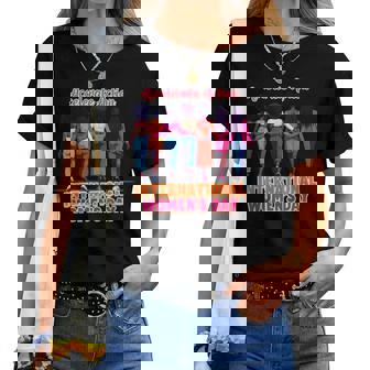 International Women’S Day Empowerment Accelerate Action レディースTシャツ - Kawaiitshirt