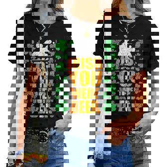 Irish You Were Beer 聖パトリックの日 ビアマグ 面白い レディースTシャツ - Kawaiitshirt