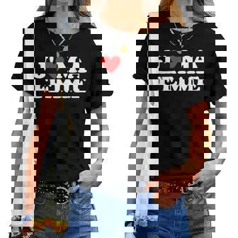 J' Aime Ma Cadeau Coeur Rouge Pour Homme T-shirt femme - Cadeauxyz