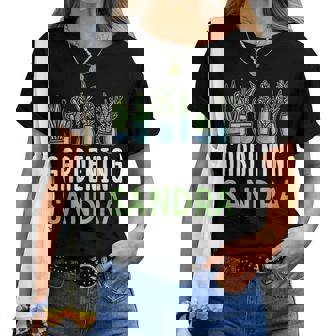 Jardineríaandra Nombre Planta Jardinero Jardín Camiseta de mujer - Regaloses