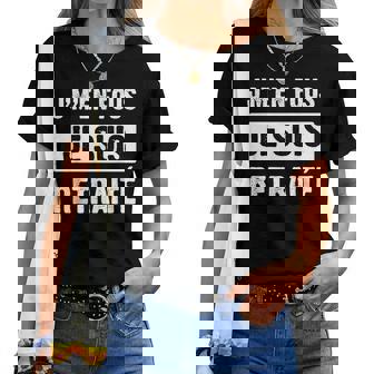 Je M'en Fou Jeuis Retraité Travail Homme Cadeau T-shirt femme - Cadeauxyz