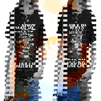 Je M’En Fous Je Suis Un Panda Roux Mignon Panda Roux T-shirt femme - Cadeauxyz