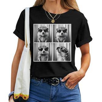 Joli Photomatonisage De Hérisson Pour Enfants Jeunes Garçons Hommes Filles T-shirt femme - Cadeauxyz