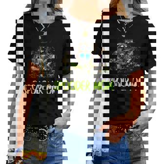 Jumping Spider Mom Spooder Mom Pet Spider Women T-shirt | Mazezy