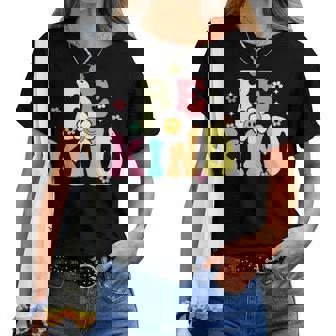Be Kind Anti-Harcèlement Inspiration Unity Day Groovy Retro T-shirt femme - Cadeauxyz