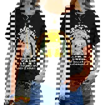 Kinder Hurra Ich Bin Jetzt Ein Kindergartenkind Giraffe Kinder T-shirt Frauen - Geschenkecke