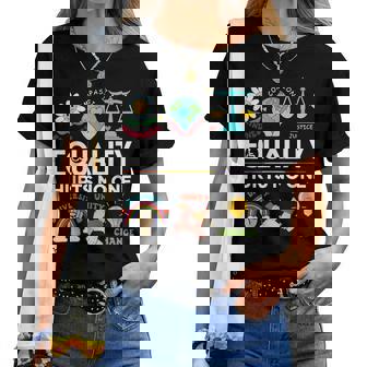 Lgbt 平等は誰もプライドを痛めない 人権 男性 女性 キッズ レディースTシャツ - Kawaiitshirt