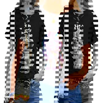 Lila かわいいユニコーンデザイン 女の子用 名前 Lila レディースTシャツ - Kawaiitshirt