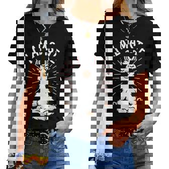Llamaste Drôle Yoga Llama Pun Méditant Yogi Graphique Humour T-shirt femme - Cadeauxyz