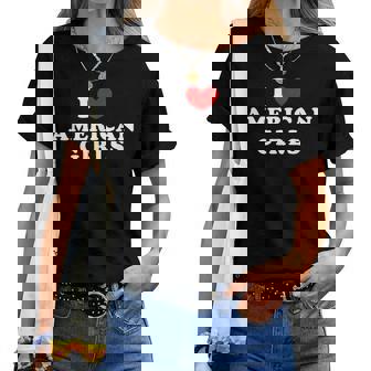 I Love American Girls I Heart American Girls レディースTシャツ - Kawaiitshirt