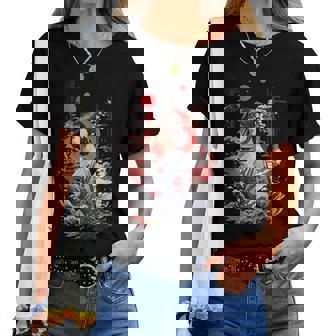 I Love Japan 東京都 日本の女の子 タトゥーアート レディースTシャツ - Kawaiitshirt