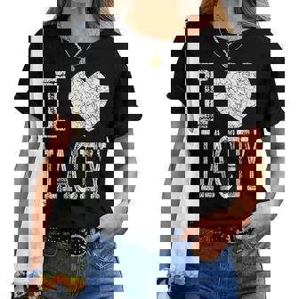 I Love Lacey バレンタイン ガールフレンド 女の子 娘 ハート 妻 レディースTシャツ - Kawaiitshirt