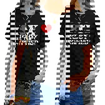 I Love My Big Booty Girlfriend レディースTシャツ - Kawaiitshirt