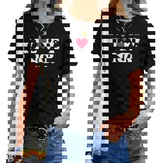 I Love Nor Match Girlfriend & Boyfriend Nor Name レディースTシャツ - Kawaiitshirt