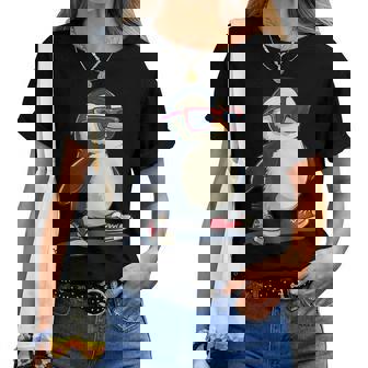 Lustiger Pinguin Mit Coolenchuhen Undonnenbrille T-shirt Frauen - Geschenkecke