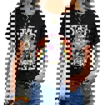 Lustiges Regenbogen-Einhorn Death Metal Rainbow Bekleidung T-shirt Frauen - Geschenkecke