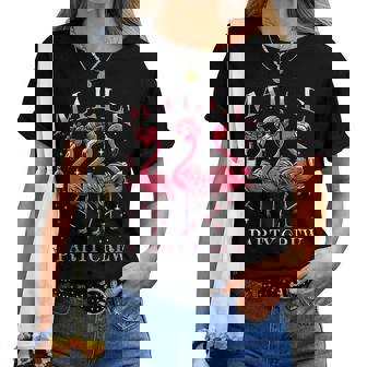 Malle Party Crew Group Flamingo Mallorca Party T-shirt Frauen - Seseable